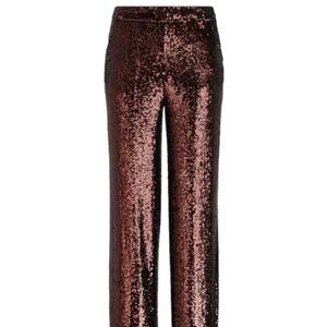 Express Brown Sequin Flared Pants – Size 2/Small